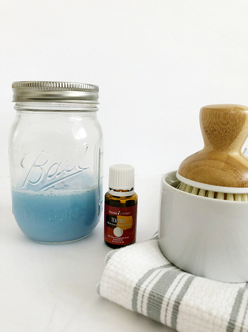 Great idea to incorporate Tea Tree Essential Oil into this DIY Shower Cleaner! #teatree #essentialoils #showercleaner