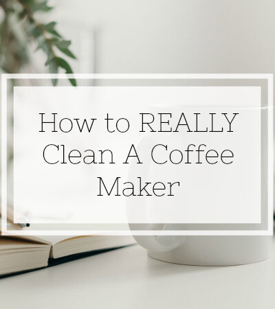 Instructions on how to clean a coffee maker