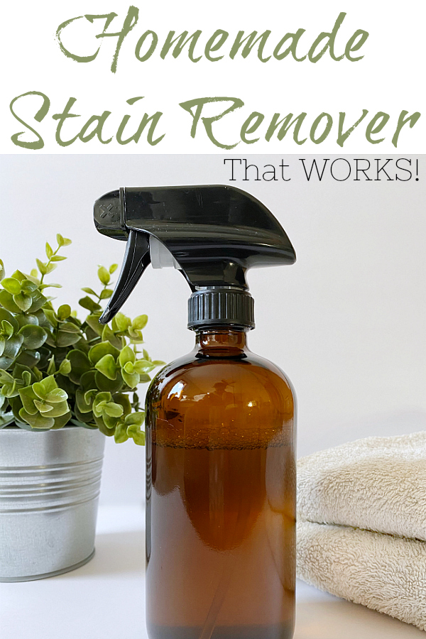 This DIY Stain Remover works as well (if not BETTER) than store bought stain remover... and we did a comparison to prove it. The best part is, this DIY Stain Remover is incredibly easy to make, containing only two ingredients.