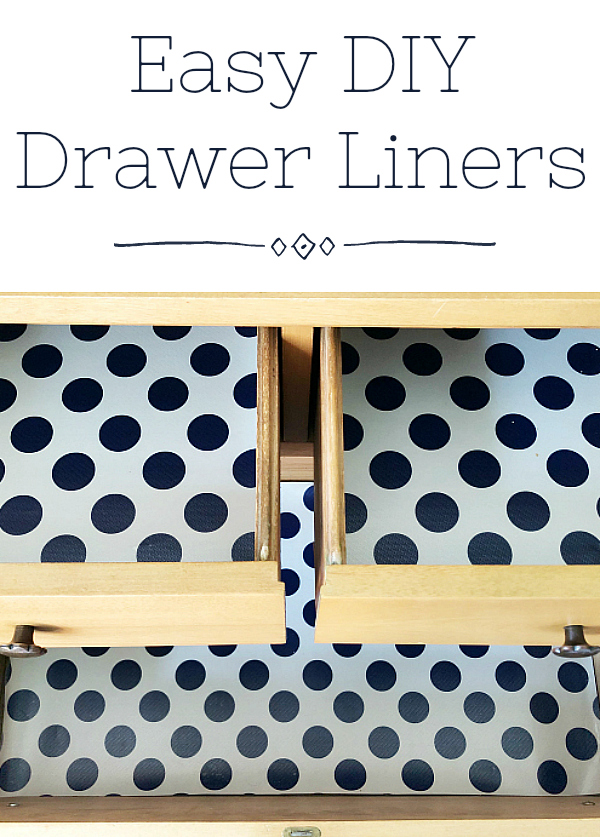 Easy DIY Drawer Liners - Small Stuff Counts