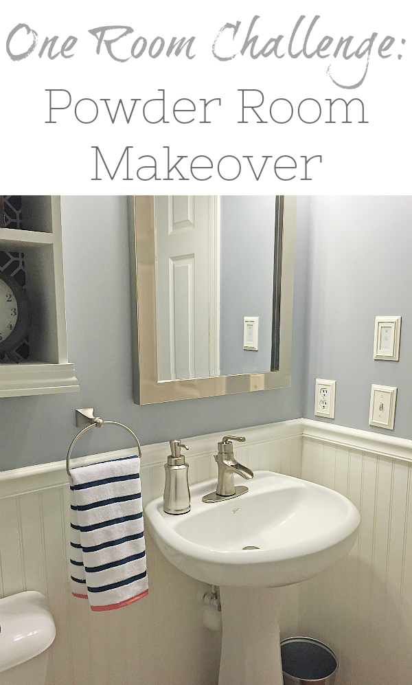 A boring beige powder room gets a major transformation in just 5 weeks.