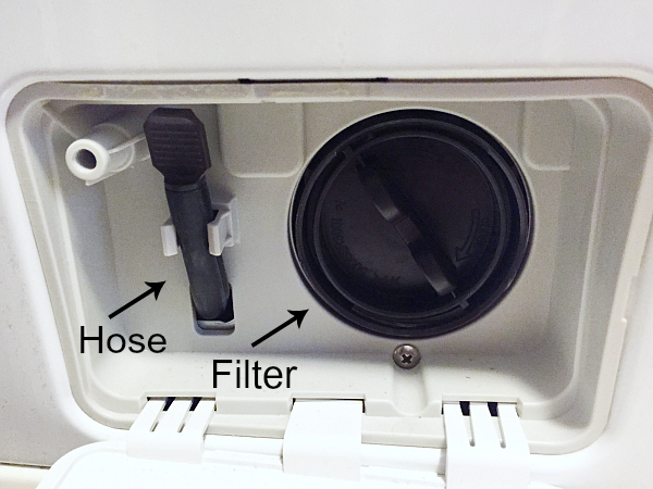 Hose and Filter in Washing Machine