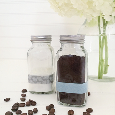 DIY Air Fresheners done two ways. One with baking soda and essential oil, the other using fresh coffee grounds.