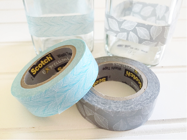 Washi tape used for decorating the spice jars that will be used for a DIY Air Freshener