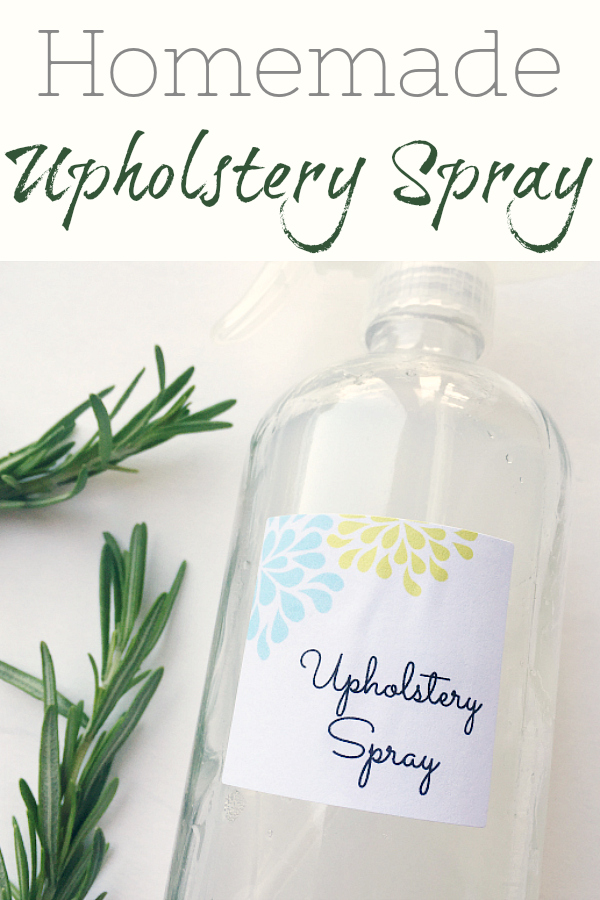 Easy to Make DIY Upholstery Spray. Perfect for freshening and deodorizing your fabric furnishings.