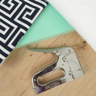 Supplies needed to make a bench cushion