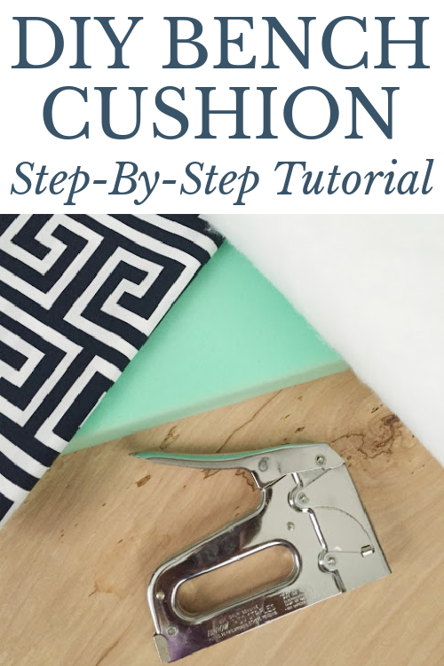 Supplies needed to make your own bench cushion