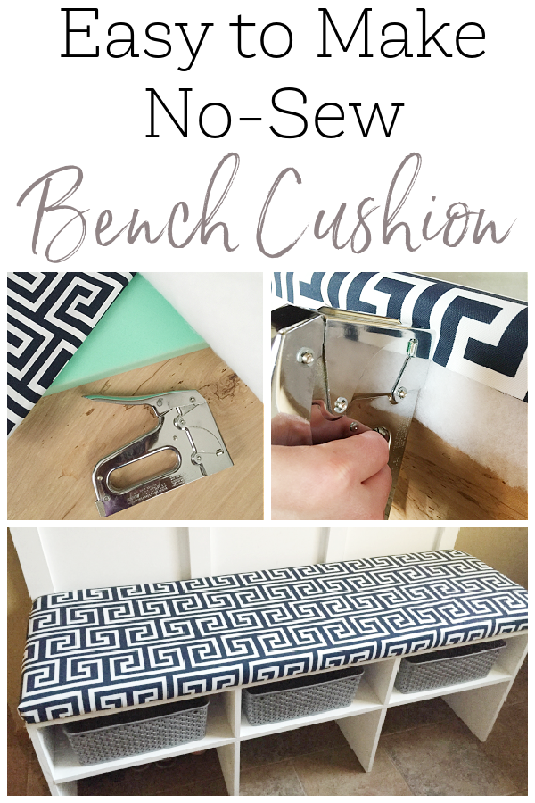 Easy to Make, No Sew Bench Cushion Tutorial