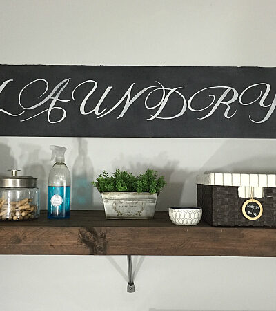 How to make a large chalkboard sign from a piece of cardboard.