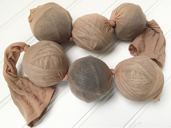 DIY Wool Dryer Balls in Nylons to felt