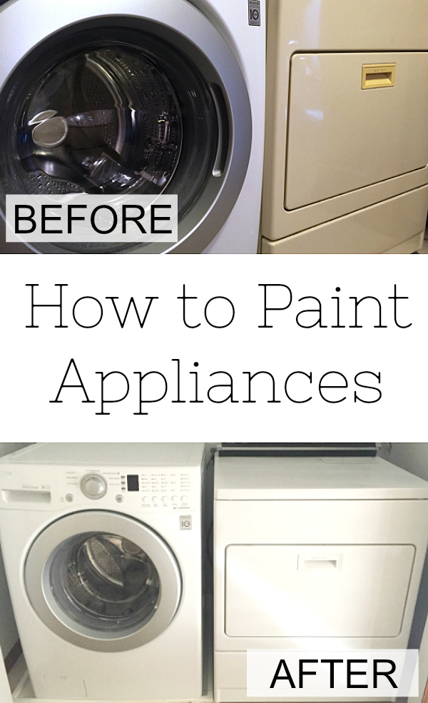 How to Paint an Appliance whether mismatched or outdated.