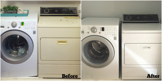 Before and After Dryer Painting