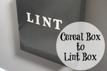 DIY Lint Box… from A Cereal Box