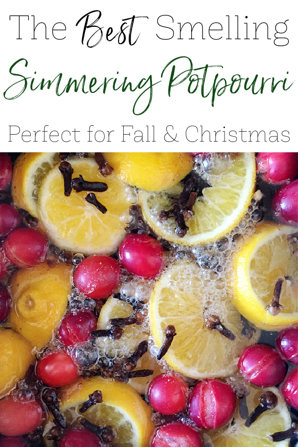 Simmering potpourri for fall and Christmas