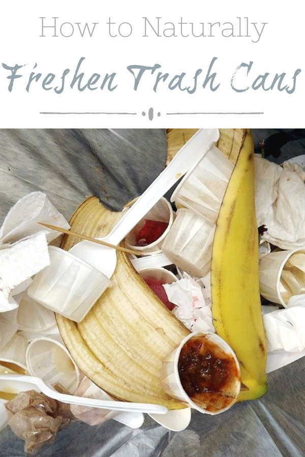 Easy way to naturally freshen trash cans