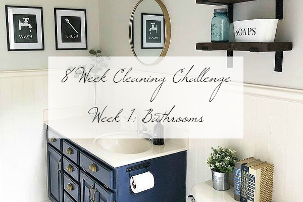 Cleaning Challenge Bathrooms Title Image