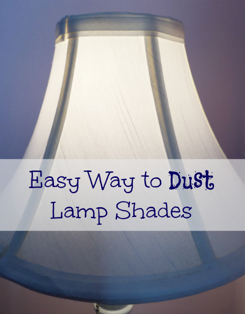 I'm not sure how I went so long without knowing this easy trick to getting dust off of the lamps shades.