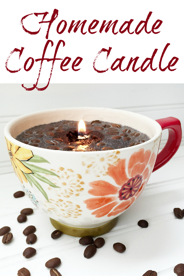 This DIY Coffee Candle is easy to make and smells amazing!