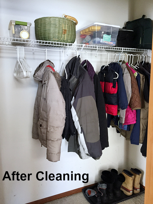 Coat Closet After Cleaning