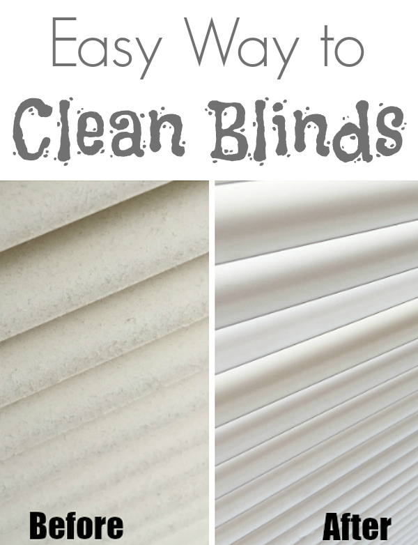 Cleaning Blinds Before and After Pinterest Image
