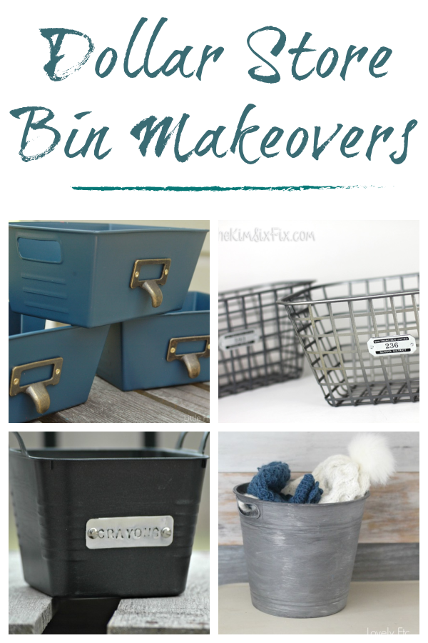 Dollar store bins often come in bright colors that may not work for everyone's home decor. Try these easy ways to makeover dollar store bins to create the perfect storage solutions for your home!