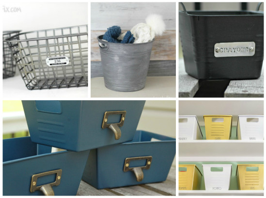 Dollar Store Bins to Stylish Storage: Just Add Paint