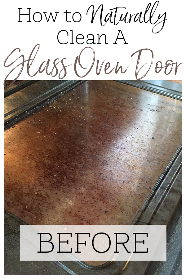 How to naturally clean a glass oven door with baking soda