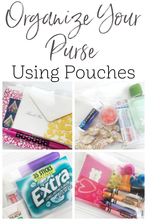 How to Organize Your Purse with pouches