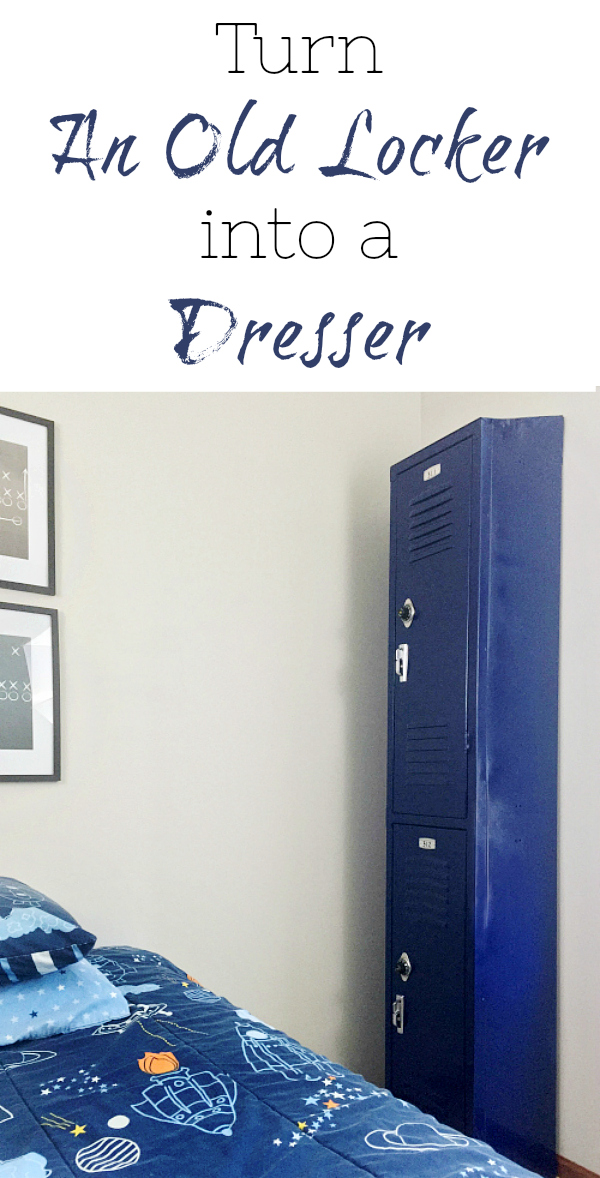 Create a dresser (or storage) from an old locker.