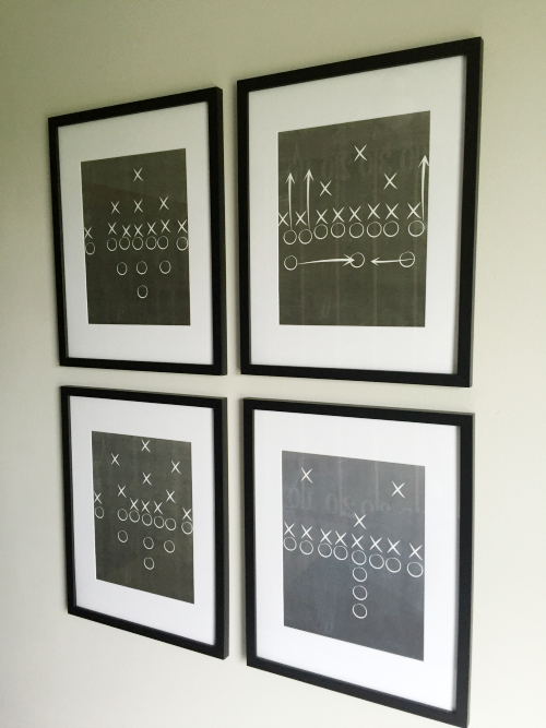 Football Plays Gallery Wall