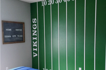 Boy’s Football Bedroom Makeover