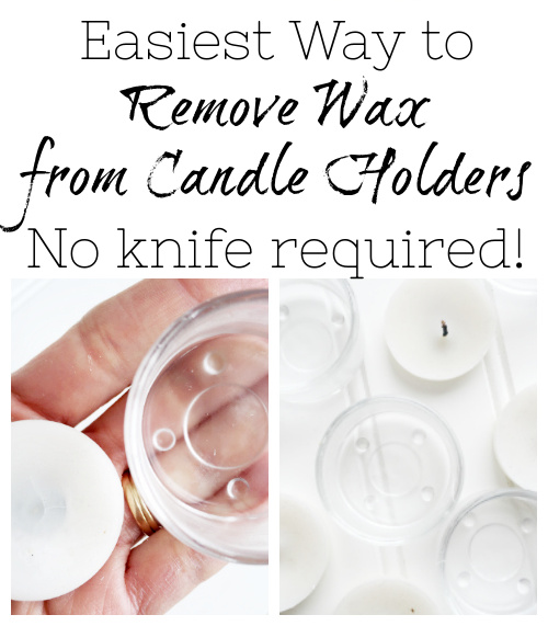 The easiest way to remove wax from candle holders. No knife required!