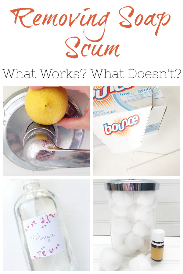 How to remove discount soap scum