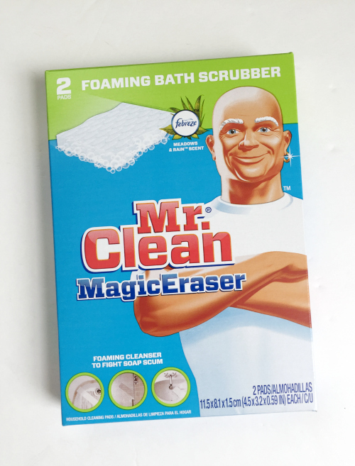 Magic Eraser used when trying to remove soap scum