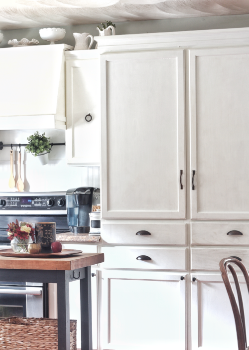 Naturally Clean White Cabinets