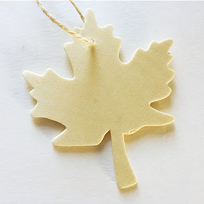 Wooden leaf shaped DIY Car Freshener