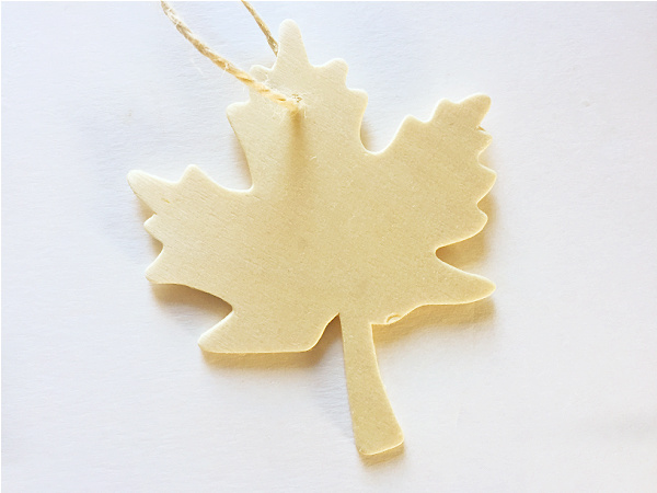 Wooden leaf shaped DIY Car Freshener