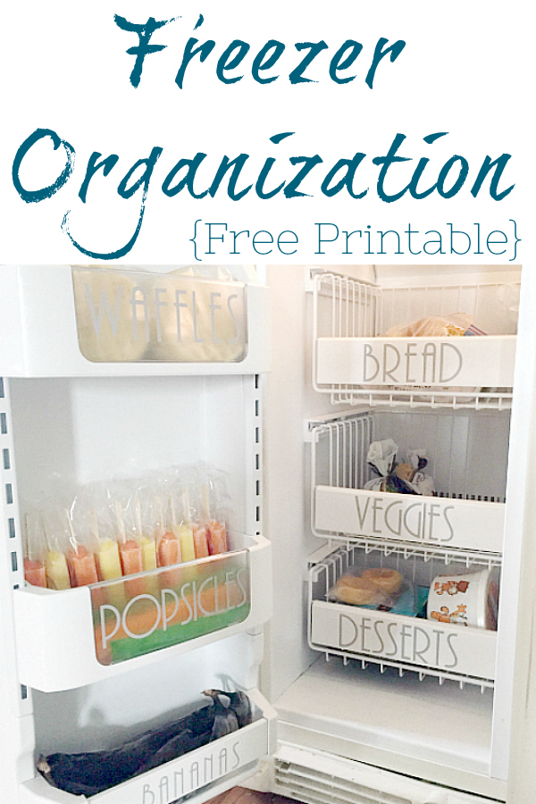 Great ideas for Organizing a Freezer and there's a free printable that you can fill out so you know everything IN your freezer!