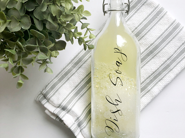 DIY Dish Soap made with vinegar