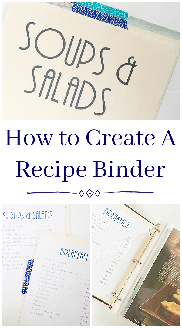 Make a DIY Recipe Binder