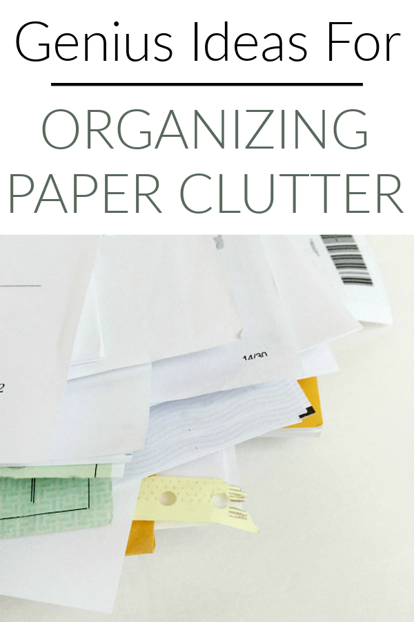 Pile of paper clutter