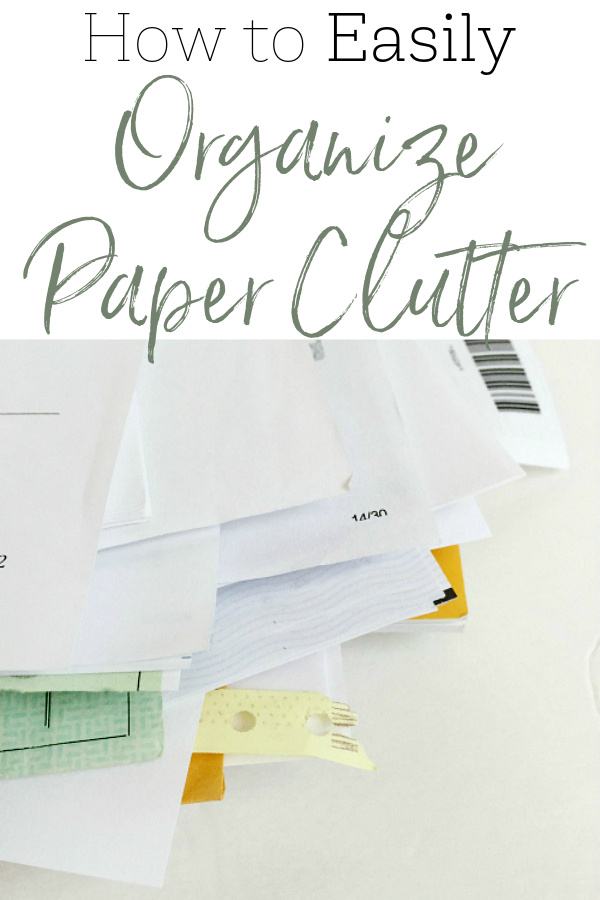 How to organize paper clutter