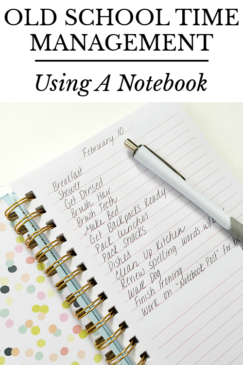 To do list written out in a notebook