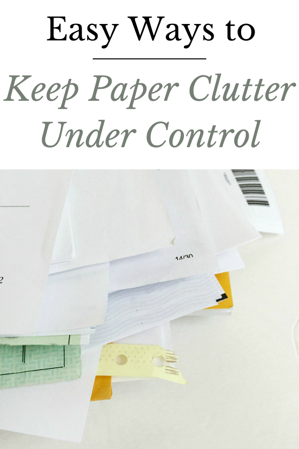 Easy Ways to Keep Paper Clutter Under Control