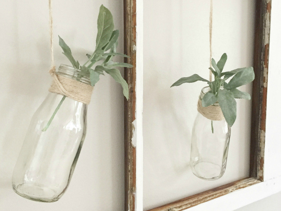 What a cute idea for adding farmhouse decor using an old chippy window!