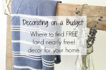 Decorating on a Budget: Where to Find Free (and Nearly Free) Decor