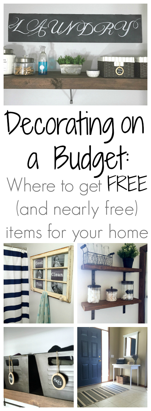 I never knew you could get FREE PAINT! These tips for decorating on a budget are amazing!