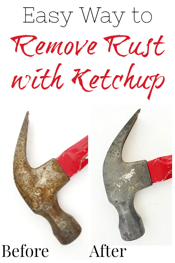 I never knew you could remove rust with ketchup, but WOW! It does an amazing job with hardly any effort!