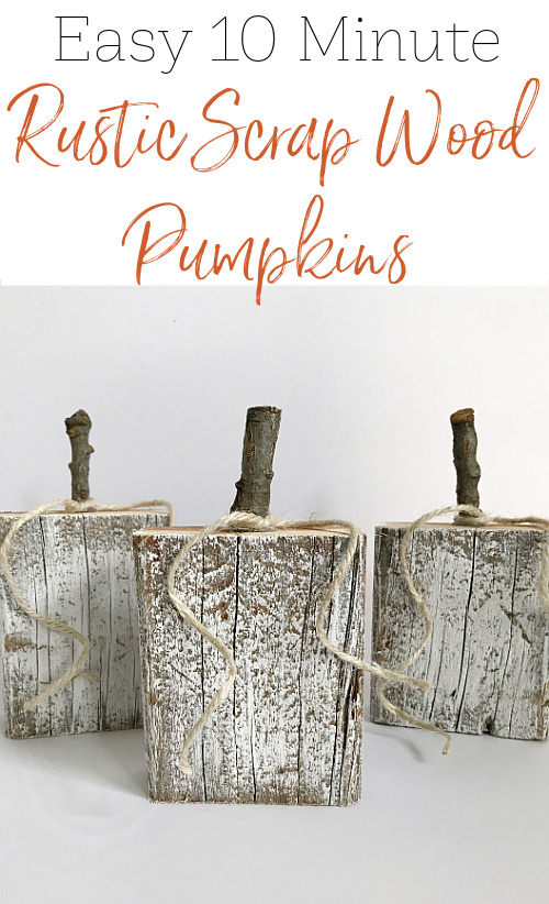 DIY Rustic Pumpkins made with scrap wood and sticks