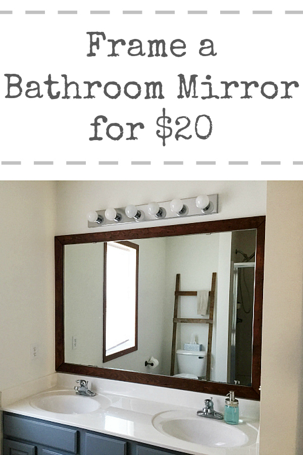 Great tutorial for framing a mirror. Love how budget-friendly this project is!